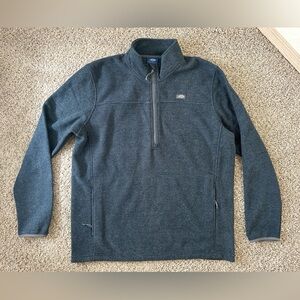 AFTCO Men's Sentinel ¼ Zip Pullover Navy Heather Fish Outdoor Hiking Sweater L